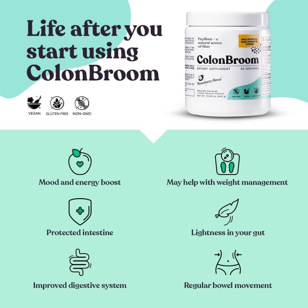 what happens after using colon brooms ?